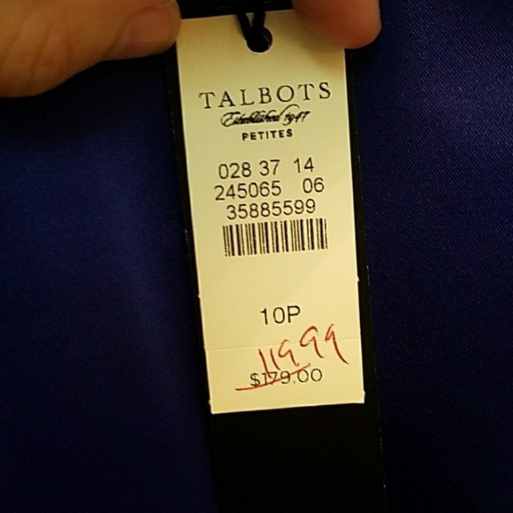 NWT Talbots Blue Shiny Maxi Skirt - Picture 8 of 8